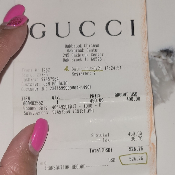 GUCCI Marmont Leather Card Case Wallet - Picture 3 of 14